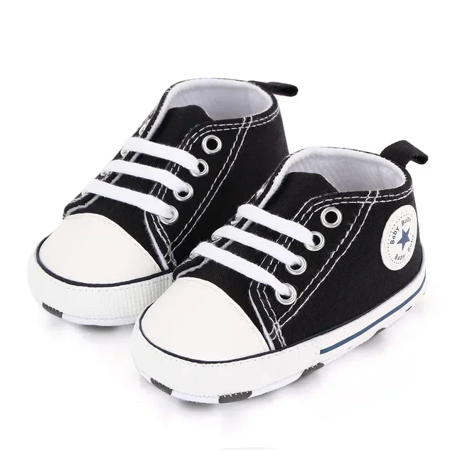 Canvas Sneakers Baby Boys Girls Shoes First Walkers Infant Toddler Anti Slip Soft Sole Classical