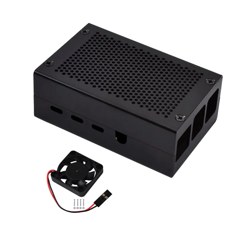Raspberry Pi Aluminum Shell Case with Mesh Heat Dissipation