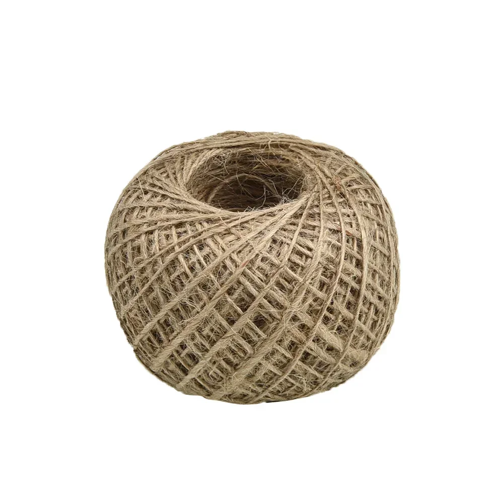 Jute Rope 100m Long Jute Rope Natural Linen Twine Rustic String Cord Rope DIY String For Gardening Crafts Bundling Packaging Linen