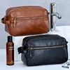 Men Business Travel Wash Toiletry Bag Waterproof PU Leather Bathroom Shaving Tools Organizer Bag Makeup Pouch Women Cosmetic Bag 1