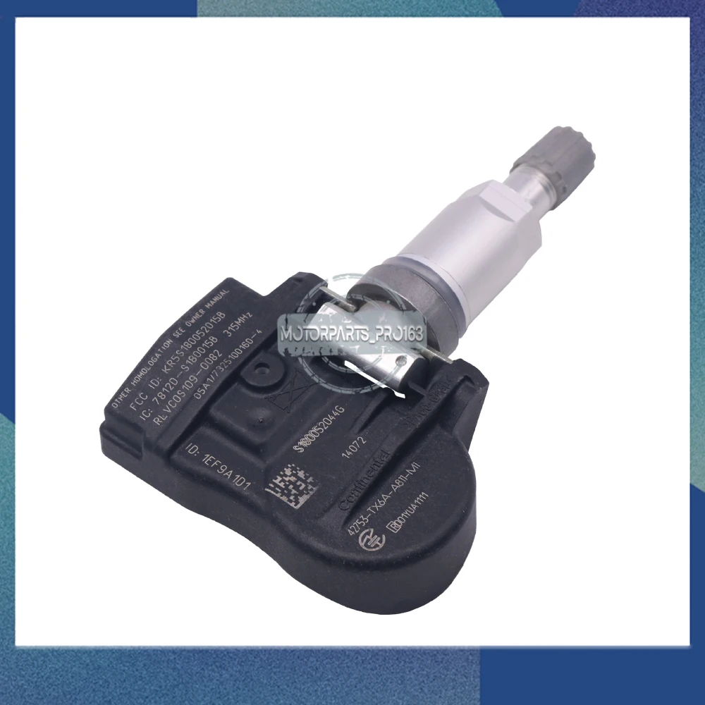 Ÿ̾ з ͸ , ȥ ť 42753-TX6A-A81 42753TX6AA81 42753-TX6A-A811-M1, 315 MHz TPMS, 4 
