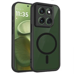 Magsafe Magnetic Soft Border Translucent Phone Case - Motorola Edge 70 Ultra (Black)
