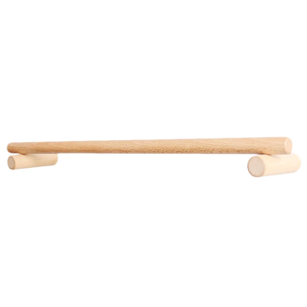 No Punch Towel Hanger Single Bar Holder Magnetic Attraction Wooden Bamboo Rack Simple Paper