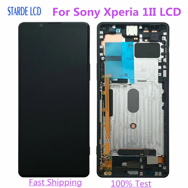 

6.5'' original For Sony Xperia 1 II XQ-AT51 LCD display with frame touch screen digitizer Assembly For Sony X1 ii lcd display