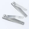 Sharp Durable Nail Clippers Set, 2pcs Carbon Steel Rotating Traditional Design Sanded Finish Curved and Straight Blades Ergonomi 2