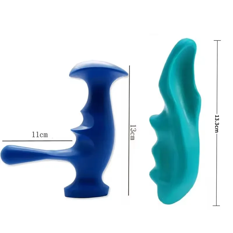 T-shaped Massager Thumb Finger Pressure Press Trigger Point Manual Deep Physiotherapy Massage Tools Full Body Muscle Relax Stick