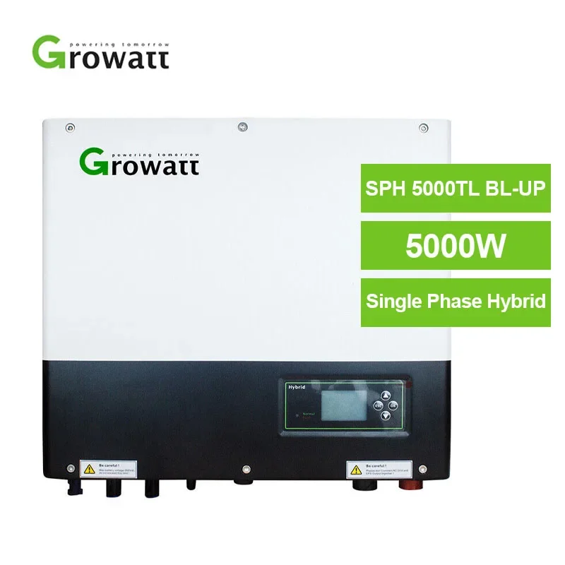 Growatt Mppt Efficienza 99.9% 10Kw Fotovoltaico Sph 5000Tl3 Bh-Up Inverter Solare Trifase