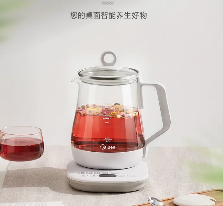 

TANGGER Health Pot Tea Cooker Pot Electric Kettle Kettle Flower Tea Pot Office Mini Glass intelligent reservation health QUICK