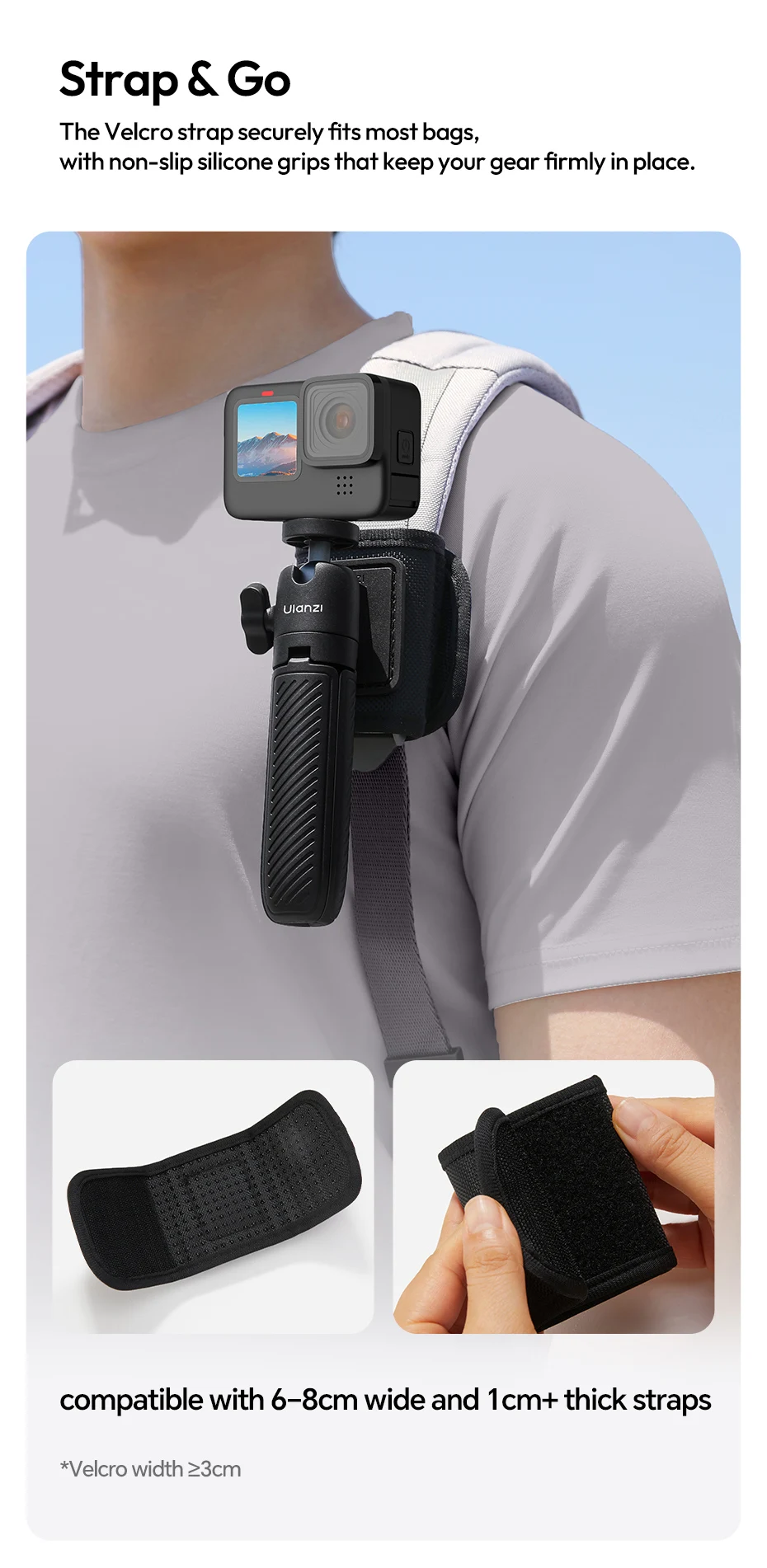 ClipMate Tripod Selfie Stick Desktop Tripod Hand-Held Tripod Stand for Smartphon