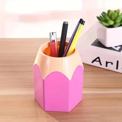 Creative Cute Pencil Holder - Stylish Desktop Organizer (Pink)