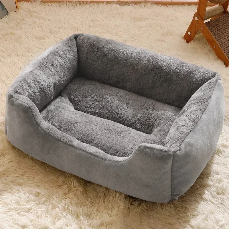 Pet Bed for Cats And Dogs Cushion Kitten Accessories Warm Soft Plush Comfortable Basket House Pet Supplies Habitats Pet Goods 2