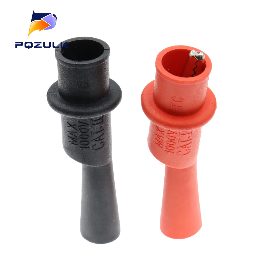 Alligator Crocodile Test Clip Clamp Multimeter Tester Probe 1Pair