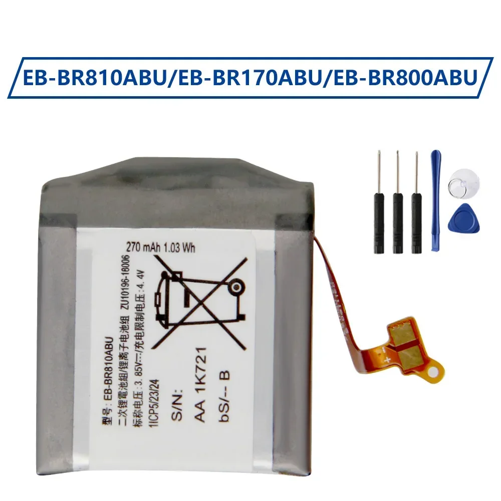 Batteria Ricaricabile Eb-Br800Abu Per Samsung Gear S4 Sm-R810 42Mm Sm-R800 46Mm Sm-R805 R800 R810 R805 Sm-R815 Smart Watch