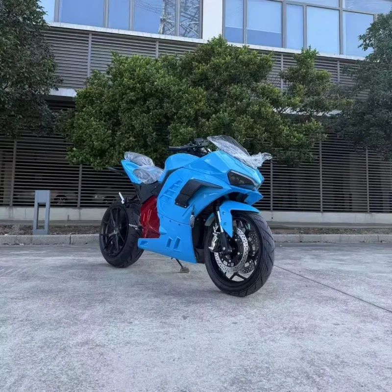 2025 New Style LANYANG HY-S Factory High-Speed 8000W Electric Racing Motorcycle 245mm Wide Wheel 150A Lithium Battery 17 Inch Ad - Image 3