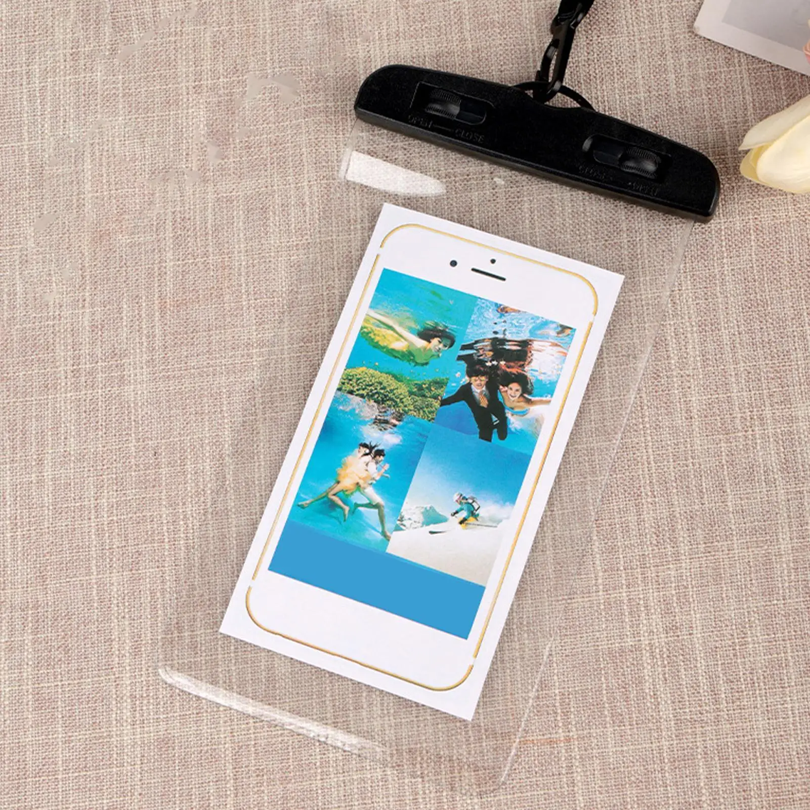 Waterproof Phone Bag Boating Activity Cellphone Holder Touchscreen Clear Phone Pouch With Lanyard For Rafting Kayaking Fishing