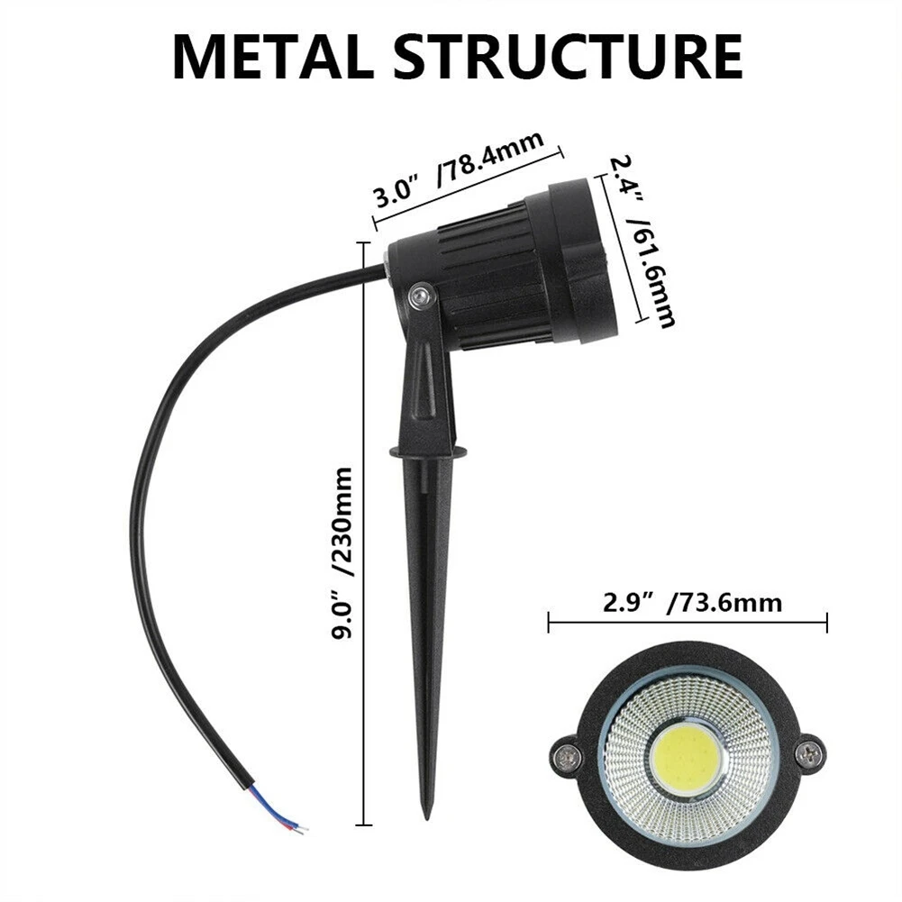 4 packs sad doušek světel outdoorové krajina LED lampa pathway ráhno vodotěsný