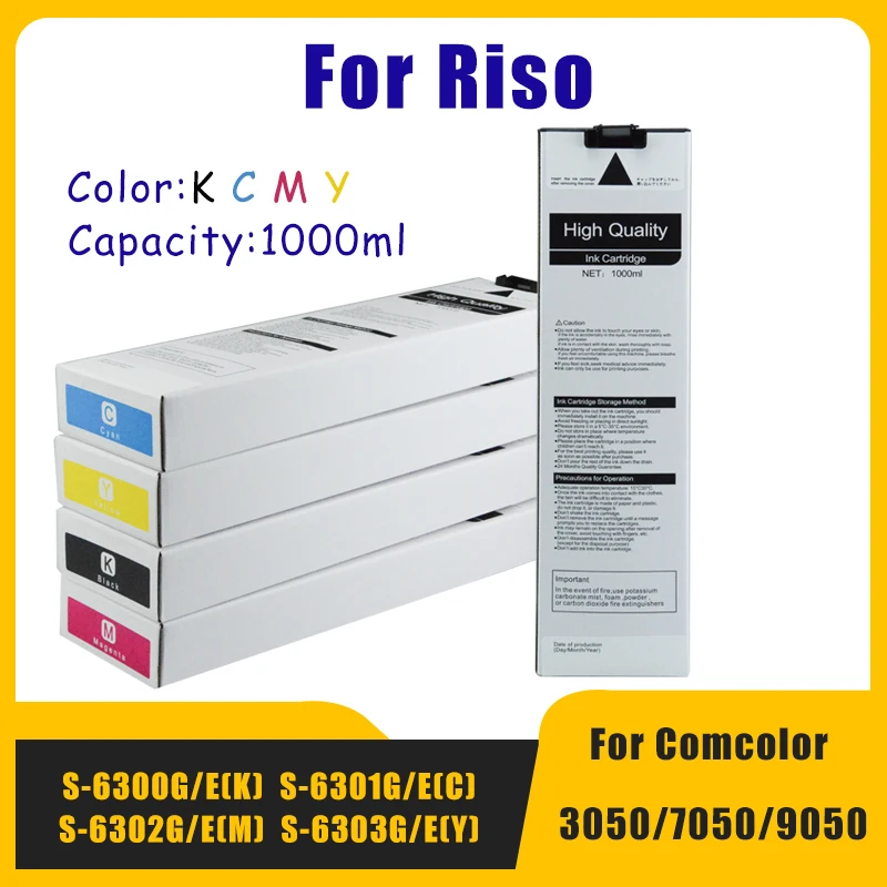 

1000 мл Φ/E S-6300G/E S-6301G/E S-6302G/E для Ricoh Comcolor 3050 7050 9050 струйный принтер CMYK 4 цвета