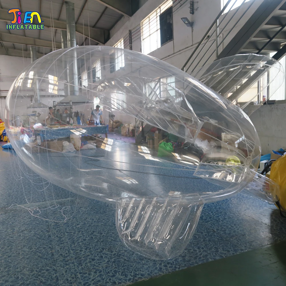 airship blimp balloon 6m/8m Long customize giant Inflatable blimp Airship Zeppelin inflatable Advertising balloon 2