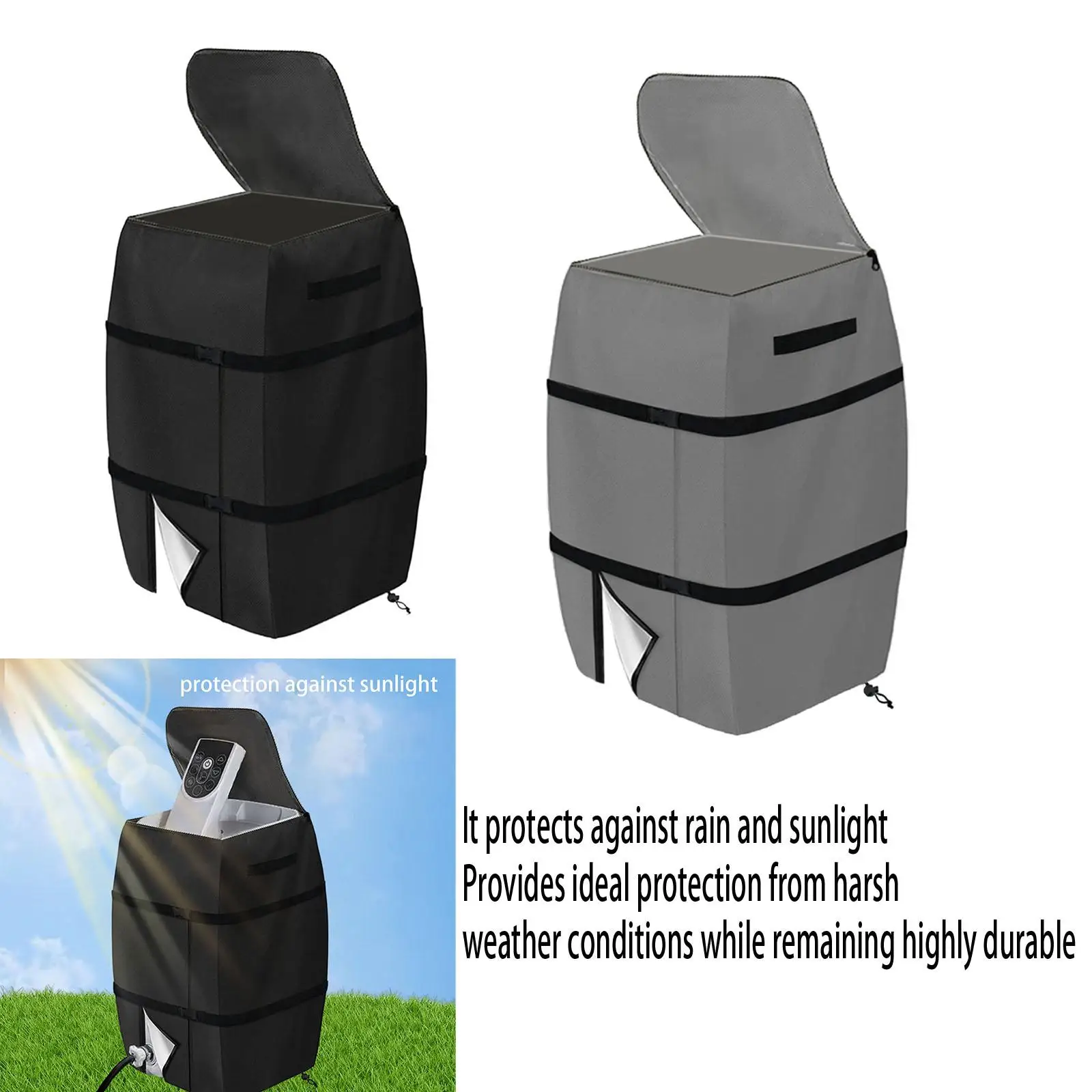 Hot Tub Cover Heavy Duty Windproof SPA Cover With Storage Bag Patio Furniture 43cmx38cmx54cm Hot Tub Protector