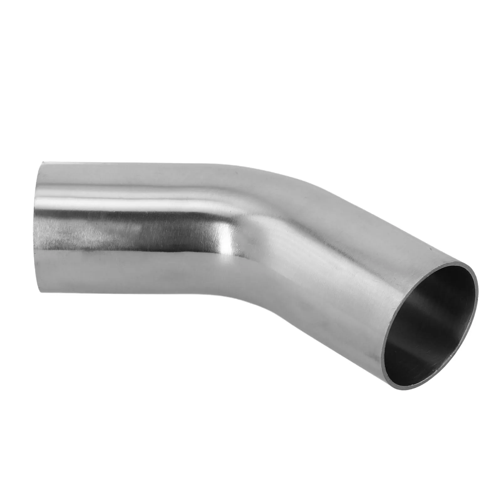 Elbow 45° Degree Bend Exhaust Pipe Versatile Stainless Steel Polished 19-51mm Automotive Exhaust Pipe Connection Fittings