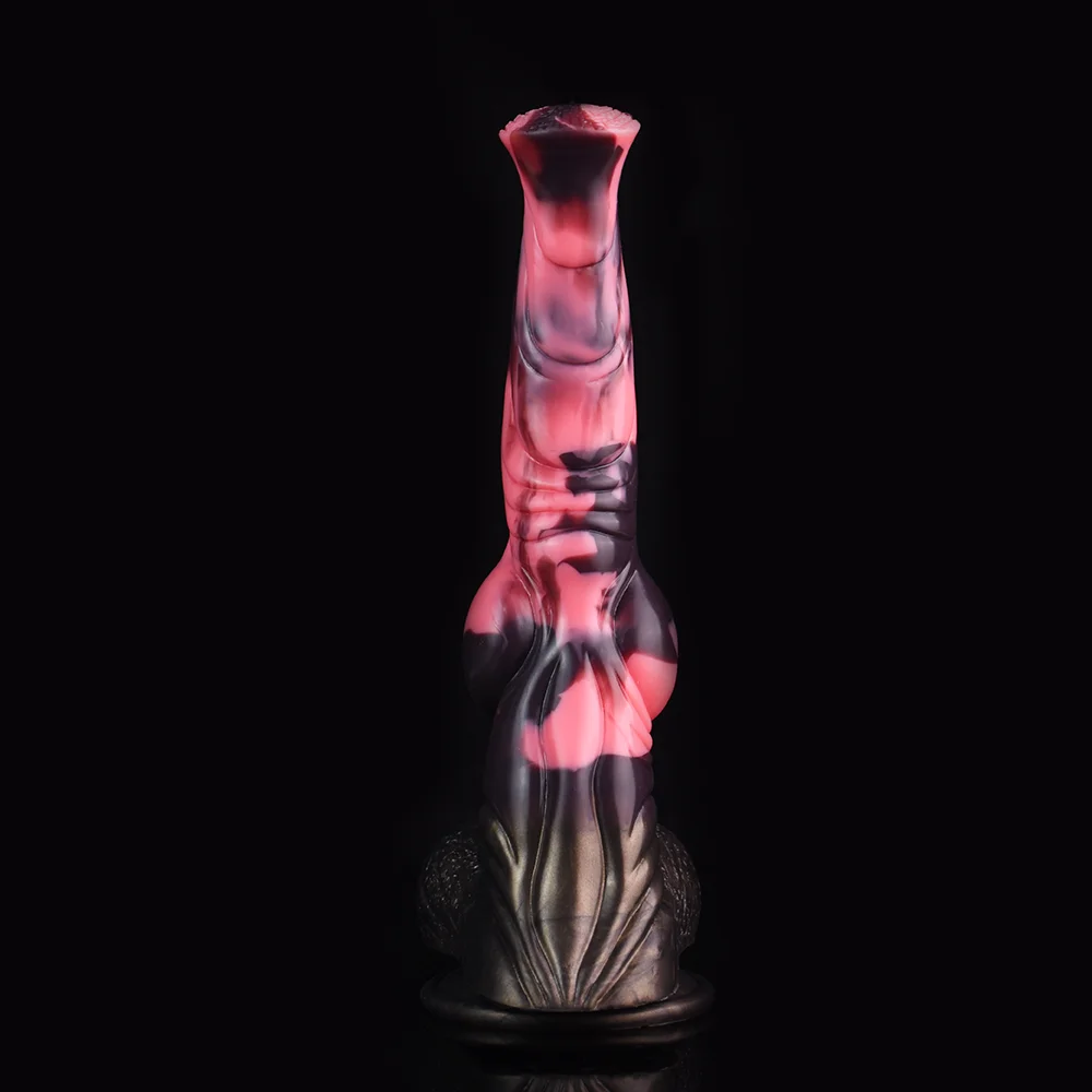 FRKO Soft Silicone Muscle Big Horse Dildo with Suction Cup G-Spot Vaginal Stimulator Anal Plug Masturbator for Women Men 18+