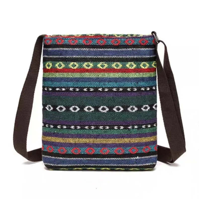 Cartoon Crossbody Bag, Chic Canvas with Double Sided Embroidery Cute Single Shoulder Bag for Women Daily Use School, Work, Party