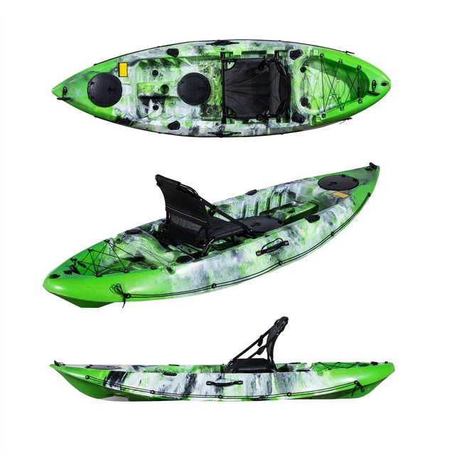 Single Seat Ocean Fishing Kayak High Quantity Cheap Waterplay Crafts  Plastic Fishing Kayak Pick Up At The Port - AliExpress
