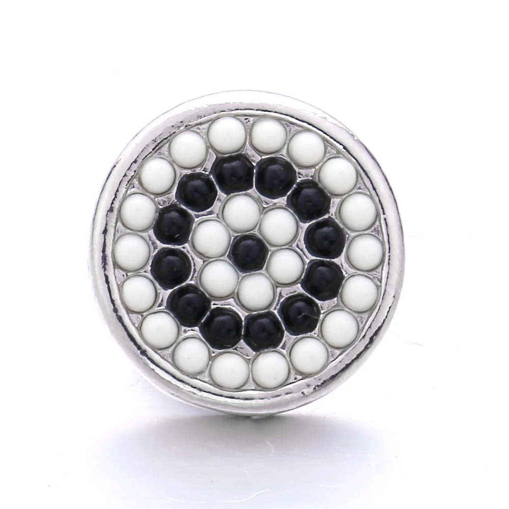 20pcs Snap Button Jewelry DIY Flower 18mm Metal Snap Buttons Fit Snap Bracelet Bangle Decoration