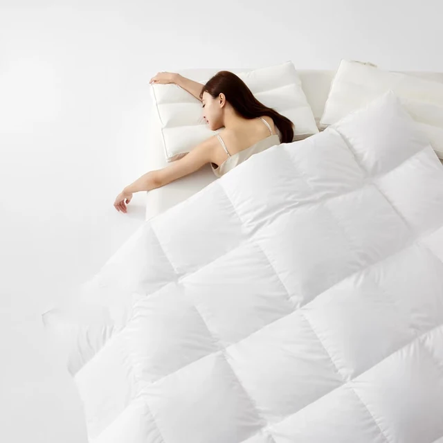 Sondeson King 100% Goose Down Duvet Filler 3D Bread Quilt Comforter Winter All Season