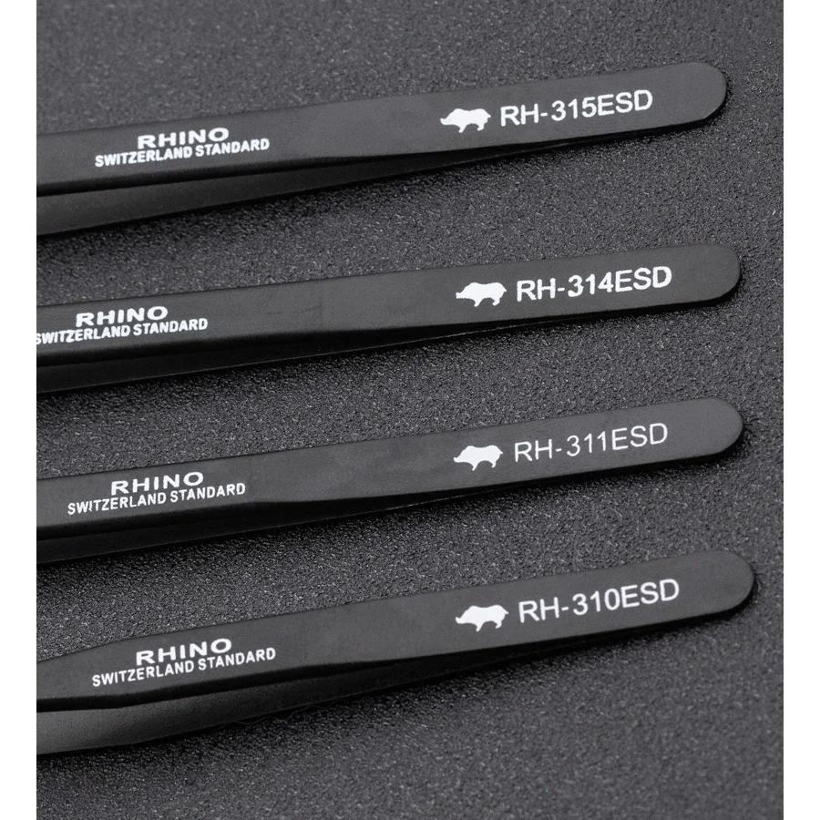 RH Japan Professional RHINO Tools Extended Tweezers Antistatic High Precision Super Hard for Watch and Cell Phone Repair