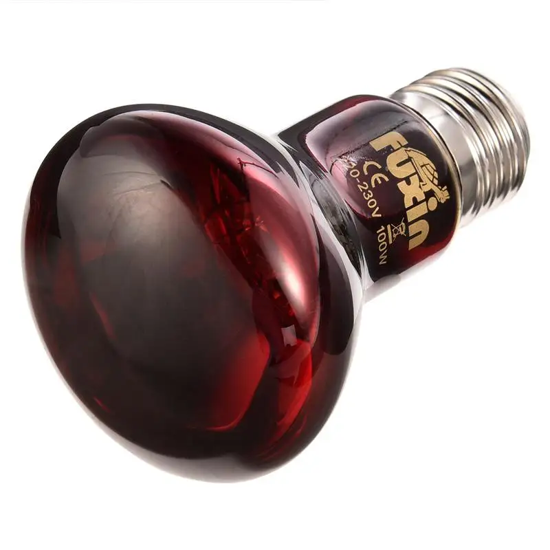 220-240V Poultry Heating Bulb 100/75/60W Infrared Insulation Heating For Reptiles Plants Amphibians Pets Livestock