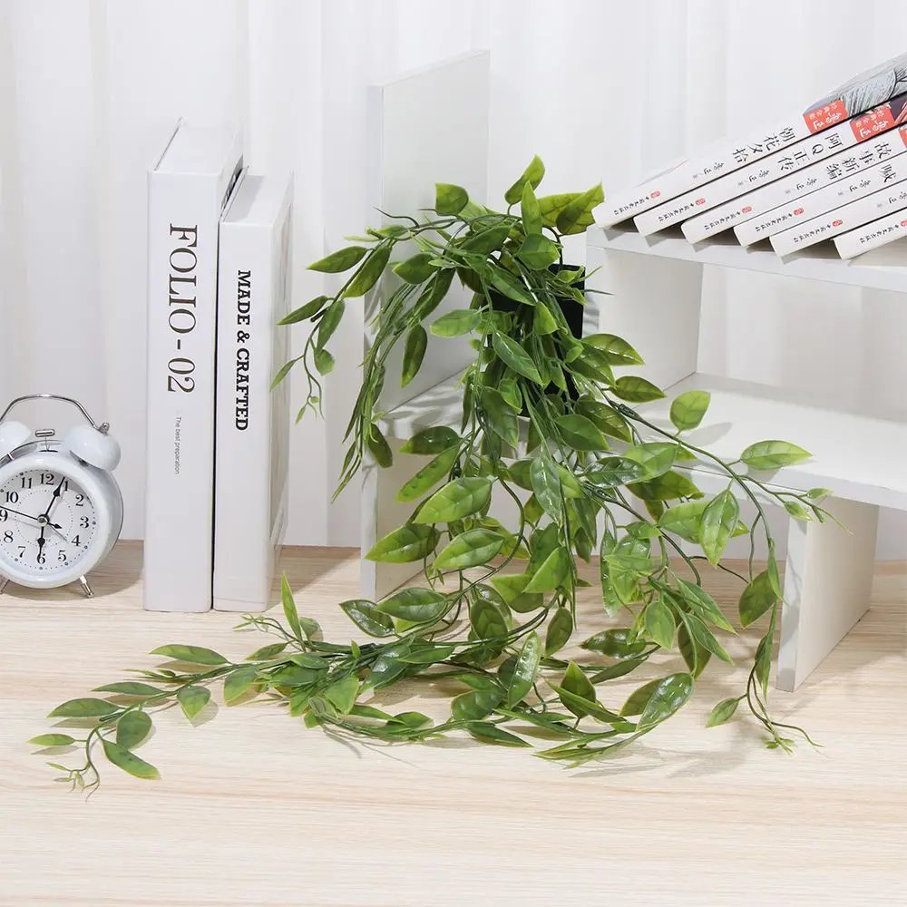Artificial Hanging Plants with Pot Fake Plants Hanging Vines Shelf Plants Artificial Decor Potted Plants Outdoor Office Decor