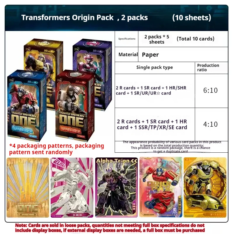 KAYOU Transformers One Card Optimus Prime Anime Character Peripheral Cards Limited Edition Card Children Birthday Festive Gifts