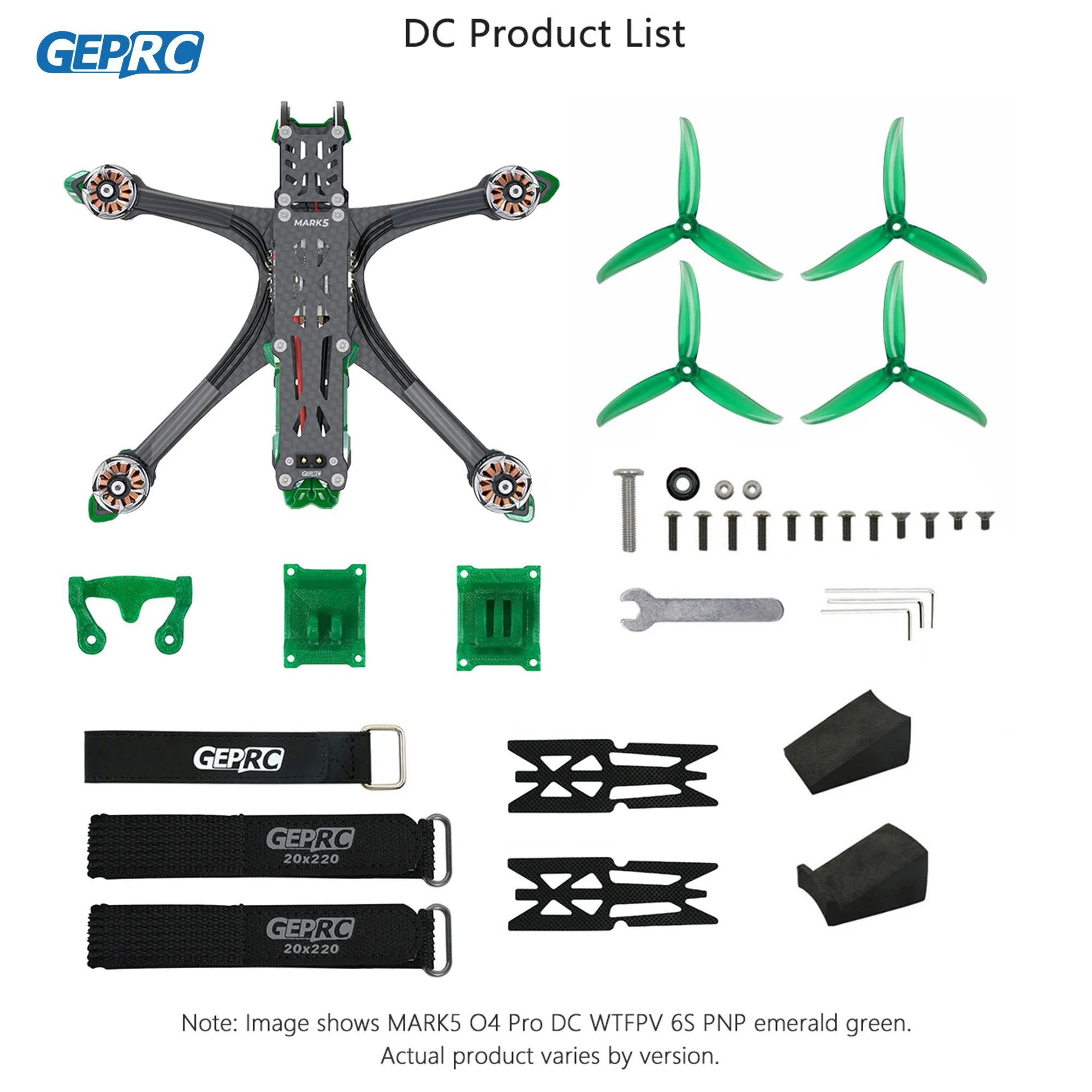 GEPRC MARK5 O4 Pro Фристайл FPV Дрон O4 Воздушный блок/WTFPV SPEEDX2 2107,5 1960KV Мотор RC Bluetooth Квадрокоптер Фристайл Дрон thumbnail 6
