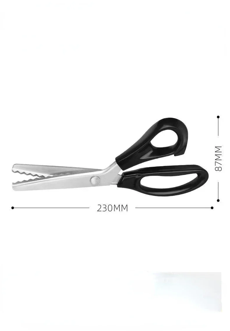 Zig Zag Sewing Cut Dressmaking Tailor Shear Scissor Leather Handicraft Fabric Upholstery Tool Textile DENIM DIY 6