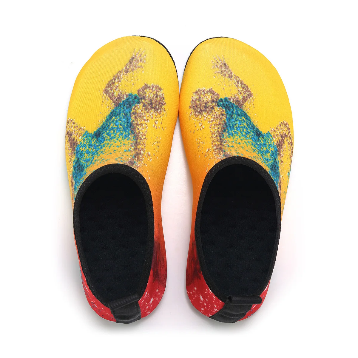Aqua Shoes Design Striped Colorful Thin Sole Quick Drying Lightweight Barefoot Slippers Water Footwear Size34-49