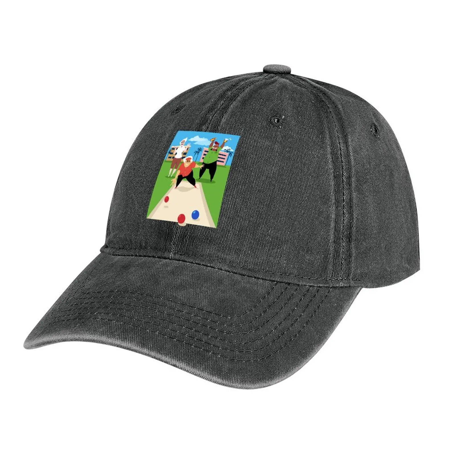 Bocce Ball Cappello Da Cowboy Cappelli Da Rugby Neri Donna Uomo