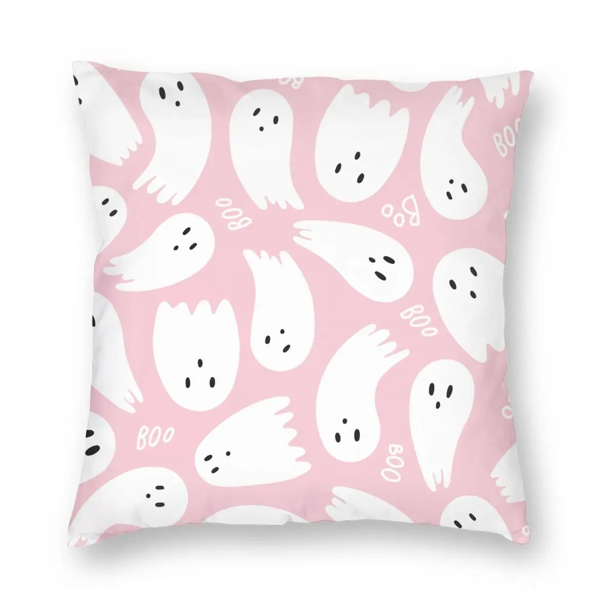 Halloween Pillow Cover Halloween BOO Pillow Pink Halloween 