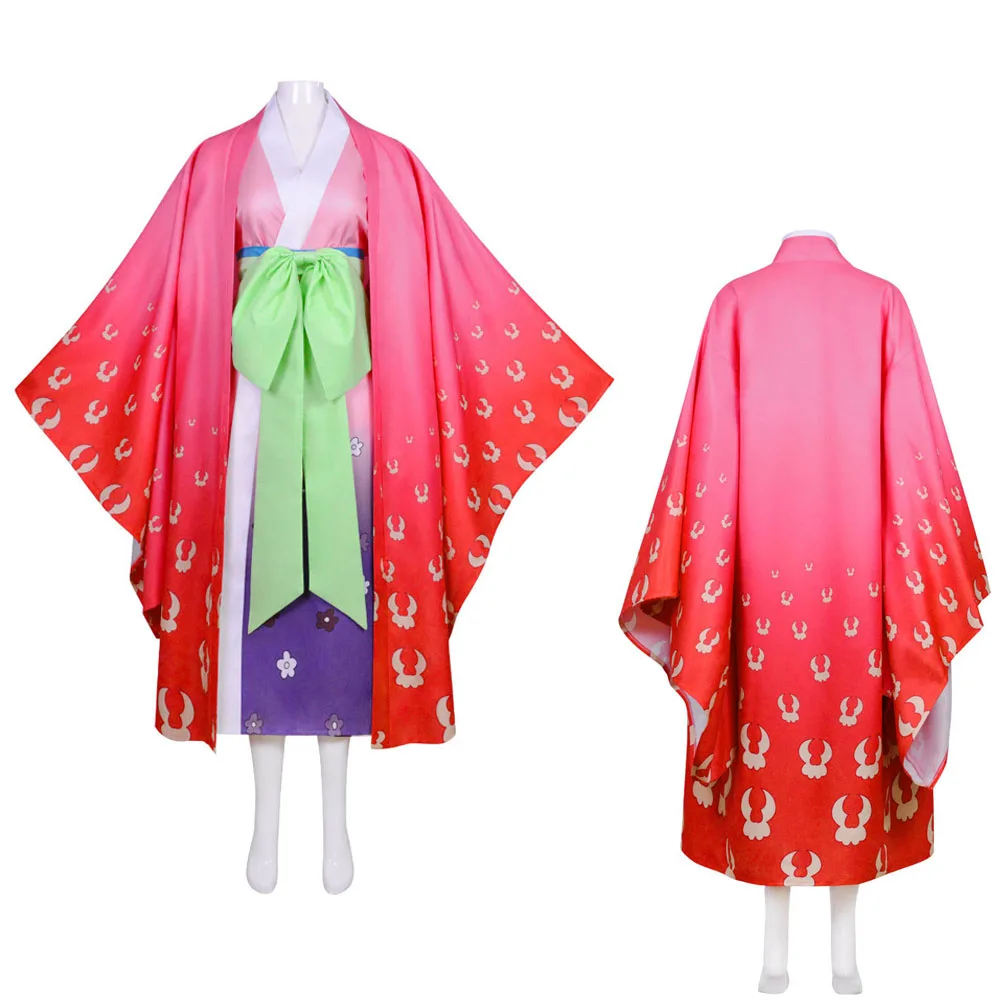 

Anime Kozuki Hiyori Cosplay Costume Women Pink Kimono Dress Outfit Full Set Hiyori Role Play Suit Halloween Carnival Party