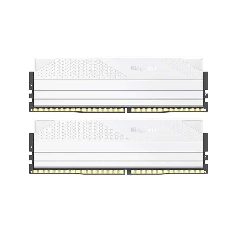 Kingbank-デスクトップPC用のRAM, XMPサポート,ホワイトRAM,16GB, 16GB