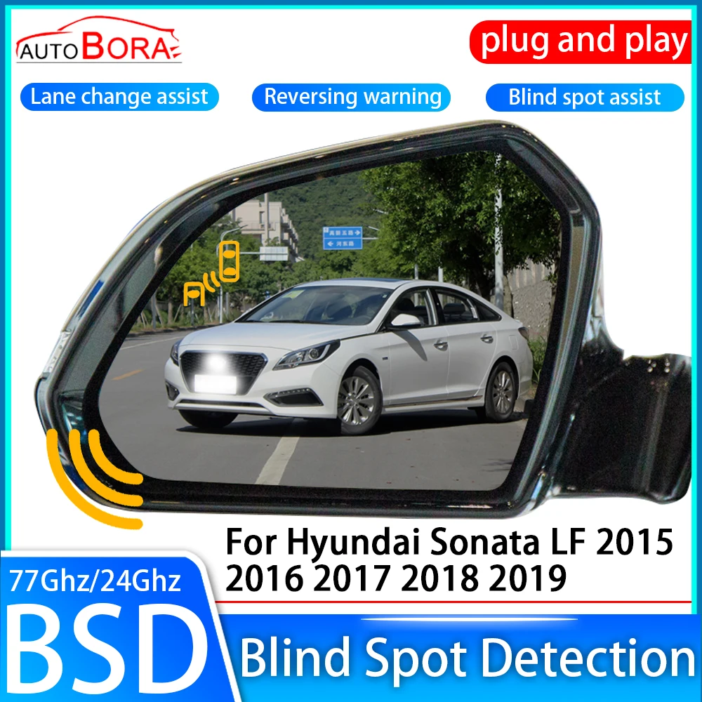 

AutoBora Car Blind Spot Detection System BSD BSA BSM Sensor Drive Rear Mirror Monitoring for Hyundai Sonata DN8 2020~2024