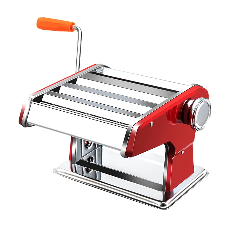 Manual Stainless Steel Linguine Pasta Maker Home Spaghetti Press Machine Cutter Dough Sheeter Ravioli Dumpling Noodle Shell Tool