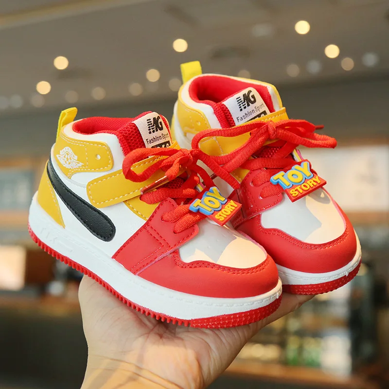 Kids Sports Shoes Spring Boys Girls Basketball Soft Soled