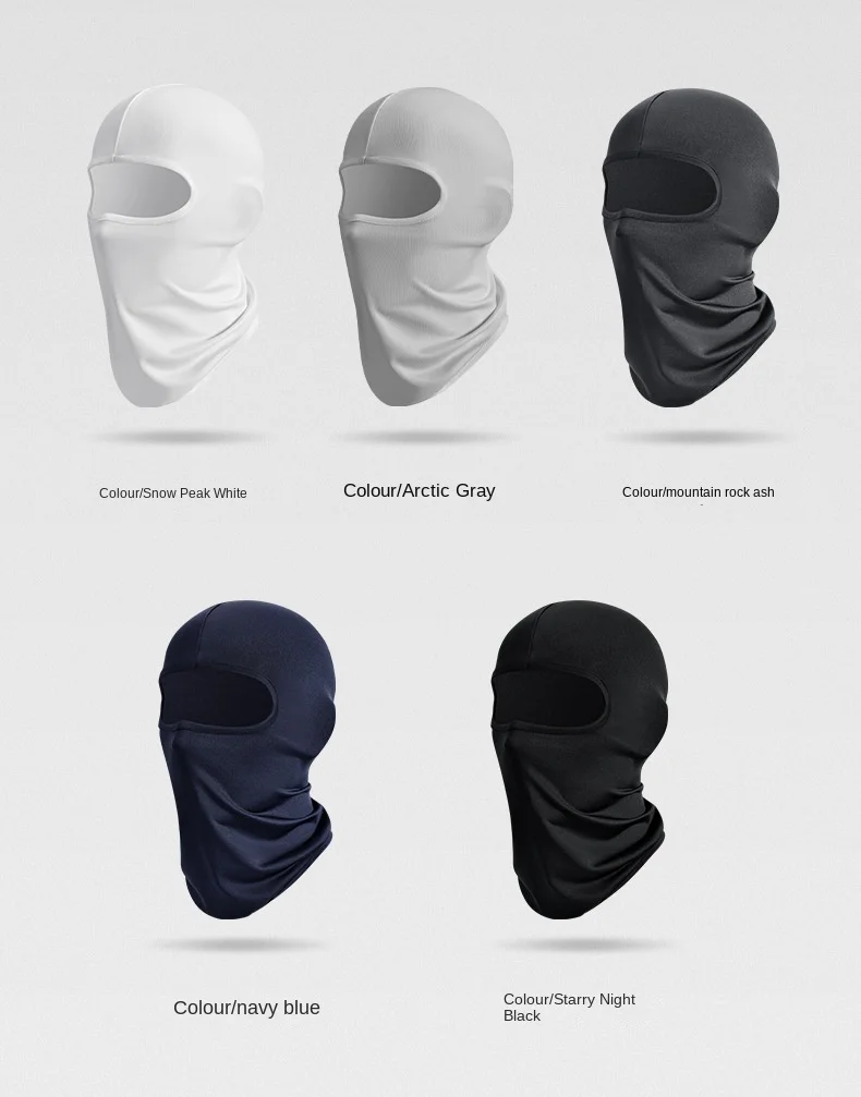 Summer ice silk sunscreen headgear men and women outdoor riding mask fishing face towel bicycle motorcycle sunscreen headgear