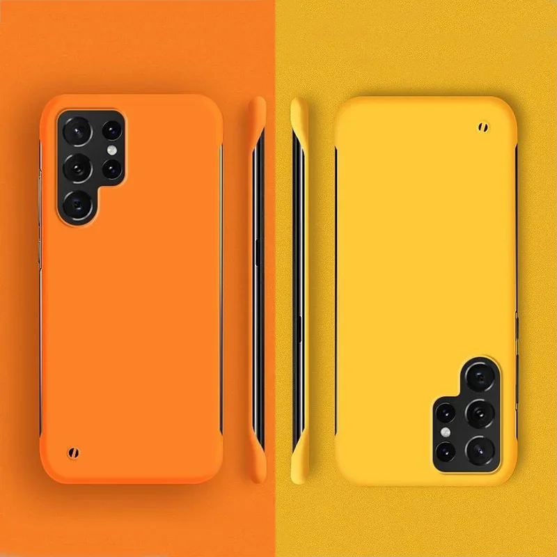 Ultra Slim Frameless Hard Matte Back Cover