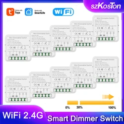 Tuya WiFi Smart Dimmer Switch Module 2 Way Control Dimmable Light Timer App Wireless Remote Control Works With Alexa Google Home