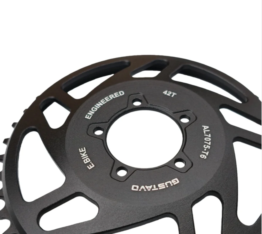 GUSTAVO 32/34/36/38/42/44/46/48T E-Bike Kettenblatt Aluminium-Kettenring für Bafang M625 BBSHD 1000W Mittelmotor – Detail 4