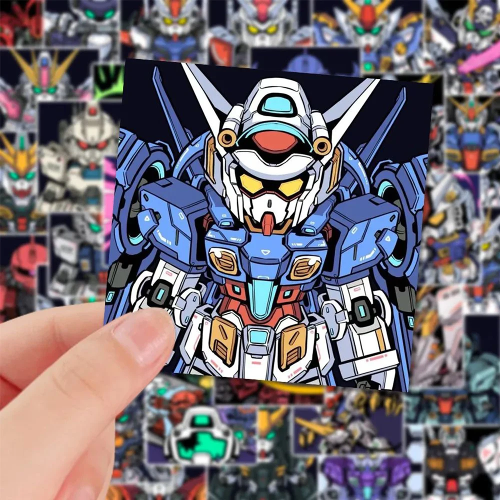 10/30/60 Stück japanische Anime GUNDAM Aufkleber für Kinder DIY Briefpapier Telefon Gepäck Helm Fahrrad coole wasserdichte Graffiti Aufkleber Spielzeug