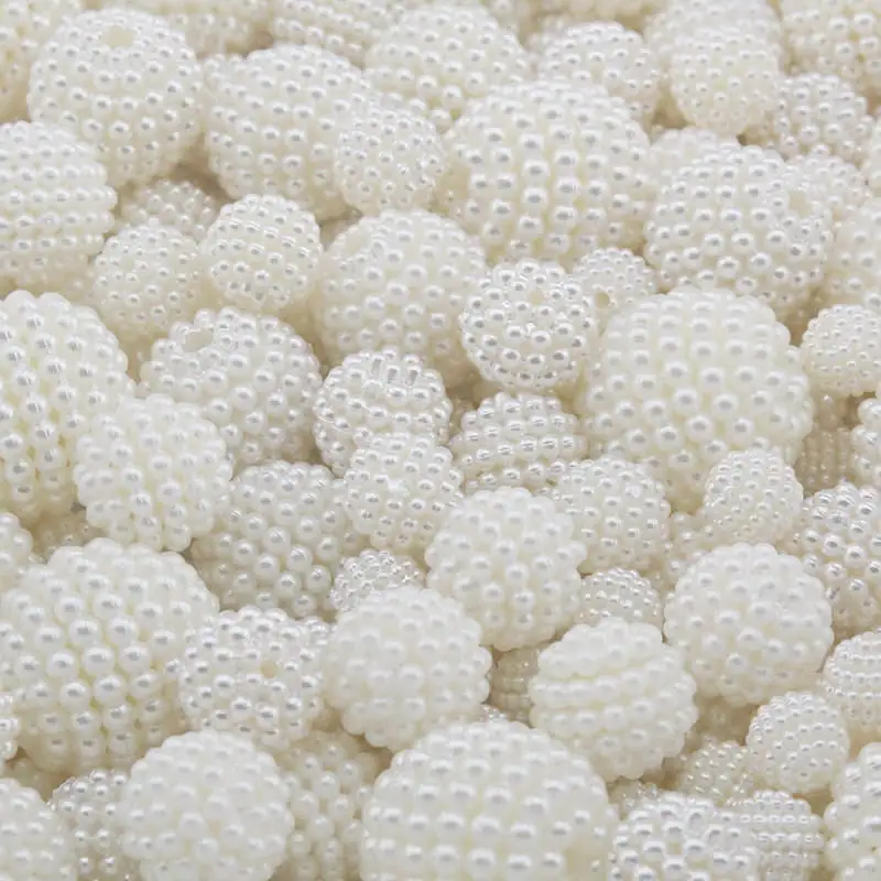 10-150Pcs/Bag 10-30mm Bayberry Beads Imitation Pearl Round Loose Beads Fit Europe Jewelry Making DIY Crafts Accessories Imitation Pearl Beads