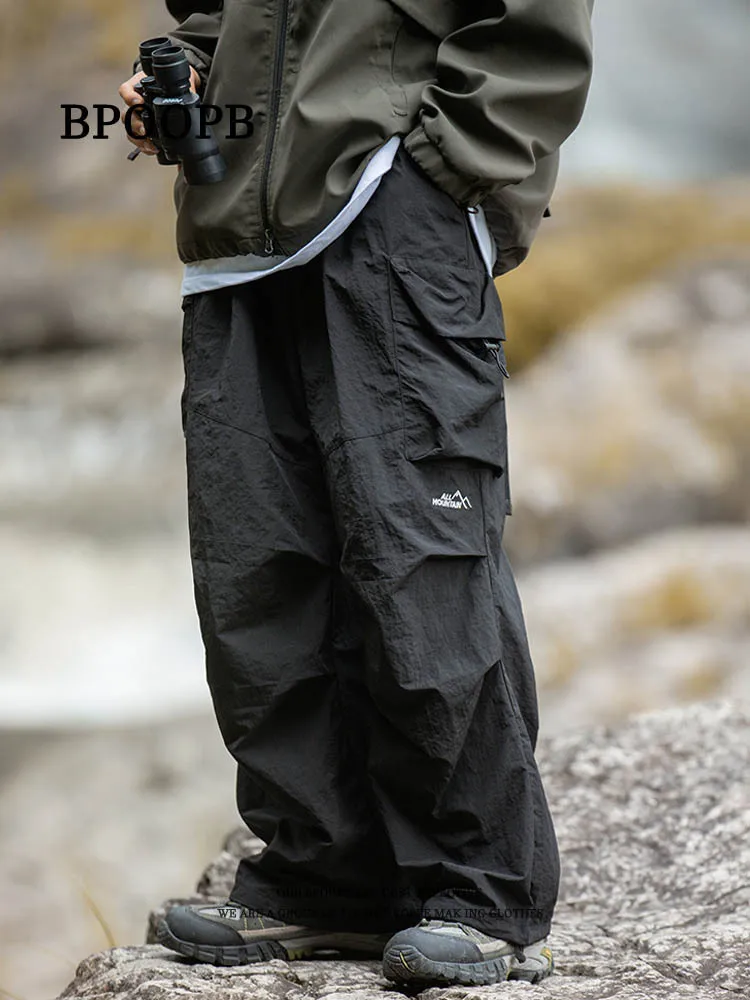 Men's Hiking Pants Waterproof Windproof Spring Autumn Outdoor Sports Rain Trousers Trekking Camping Fishing Hunting Cargo Pants 3